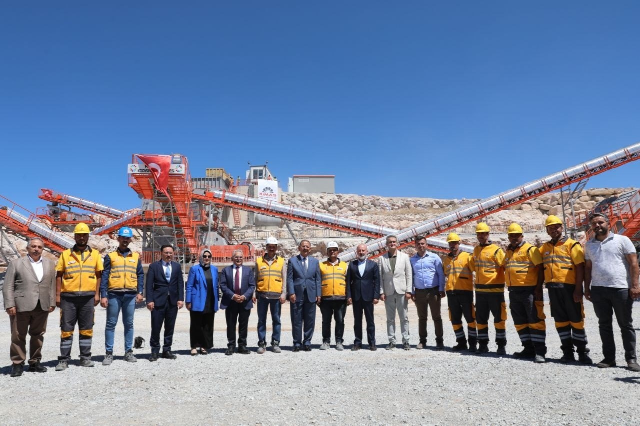 Kayseri’de tek, Türkiye’de sayılı olan konkasör tesisi açıldı