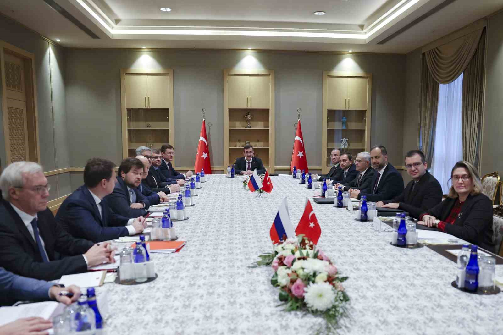 Cumhurbaşkanı Yardımcısı Yılmaz, Rusya Başbakan Yardımcısı Novak’ı kabul etti
