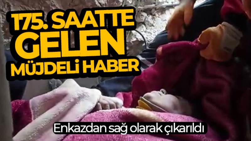 Hatay'da 175'inci saatte Naide Umay enkazdan sağ olarak çıkarıldı