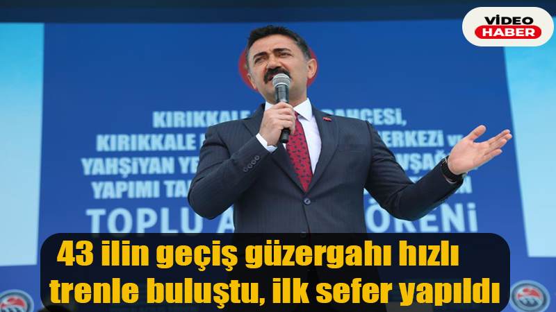 43 ilin geçiş güzergahı hızlı trenle buluştu, ilk sefer yapıldı: Binlerce vatandaş Türk bayraklarıyla karşıladı