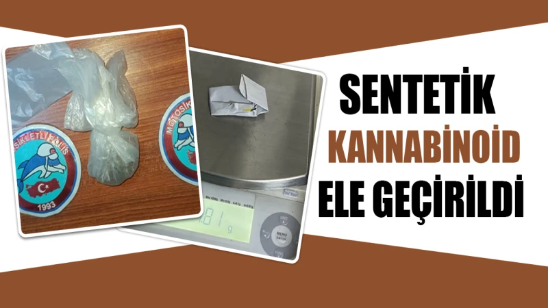 Sentetik kannabinoid ele geçirildi