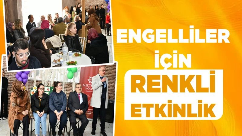 Engelliler için renkli etkinlik