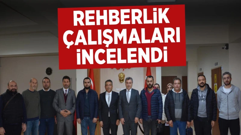 Rehberlik çalışmaları incelendi