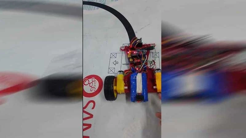 Sulakyurt’ta öğrencilerden ‘Çizgikıran’ robot