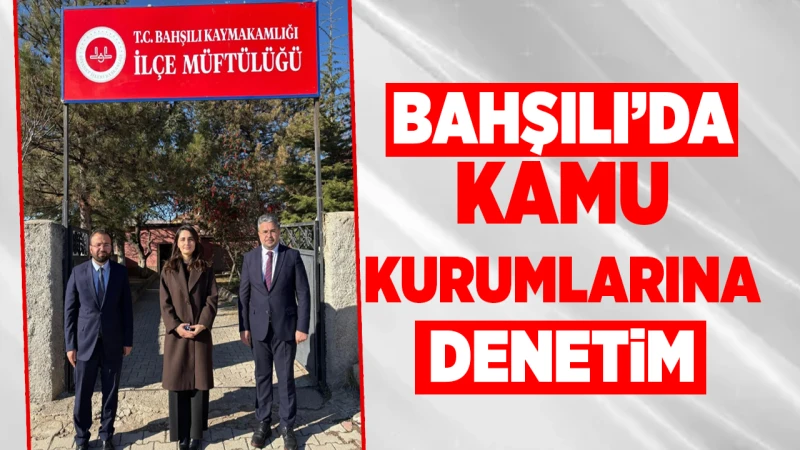 Bahşılı’da kamu kurumlarına denetim