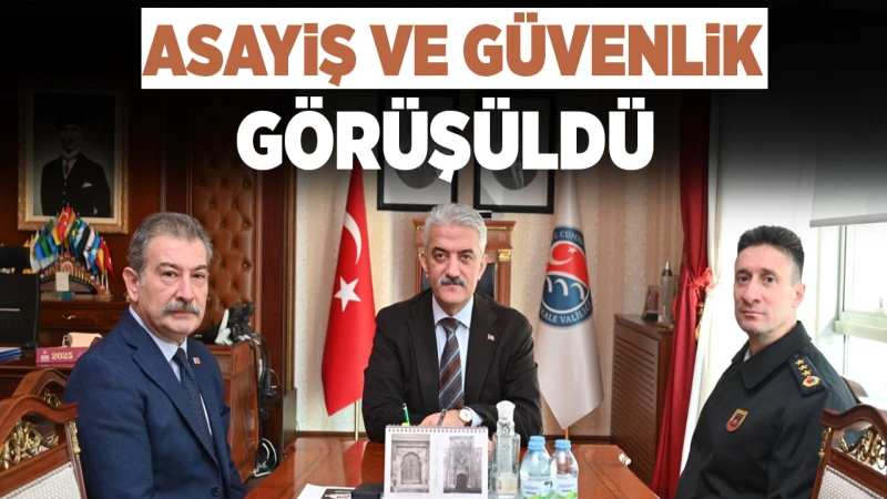 Asayiş ve güvenlik görüşüldü
