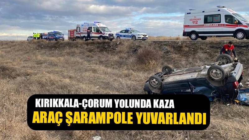 Kırıkkale'de iki otomobil çarpıştı: 4 yaralı