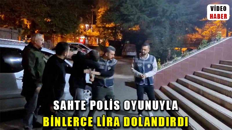 Sahte polis oyunuyla binlerce lira dolandırdı