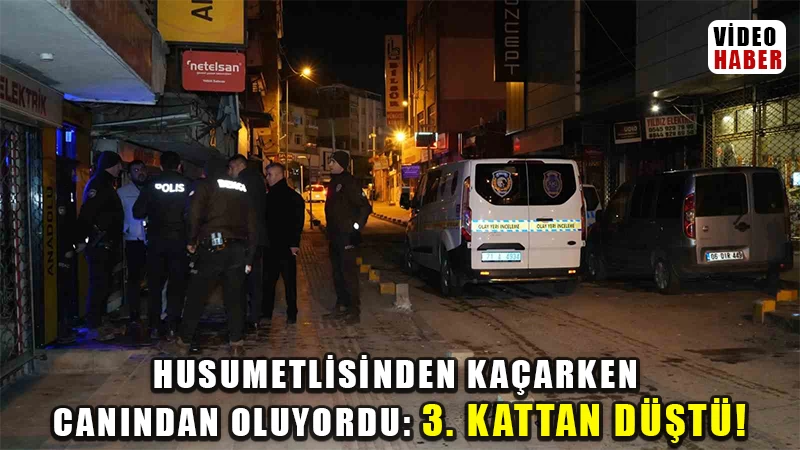 Husumetlisinden kaçarken canından oluyordu: Çatıdan çatıya atlarken 3. kattan düştü