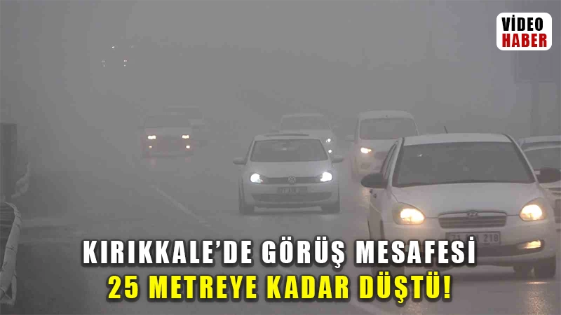 43 ilin geçiş güzergahında yoğun sis: Görüş mesafesi 25 metreye kadar düştü