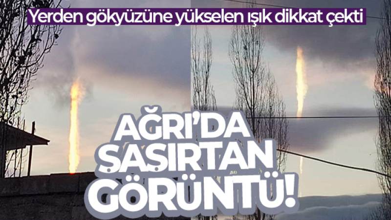 Ağrı'da şaşırtan görüntü