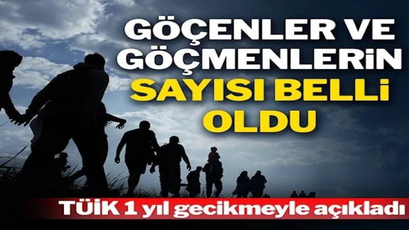 Türkiye’ye göç edenlerin sayısı 2021’de yüzde 116,9 arttı