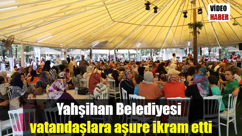 Yahşihan Belediyesi vatandaşlara aşure ikram etti