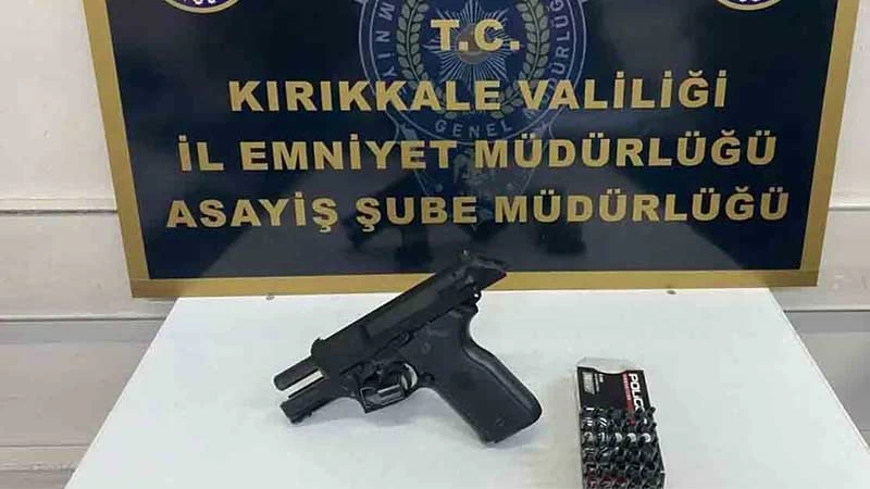 Kırıkkale’de ruhsatsız tabanca ele geçirildi
