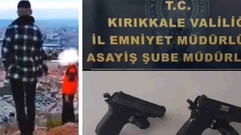 SİLAHLI FOTOĞRAF PAYLAŞTI, SİBER POLİSLERE YAKALANDI!