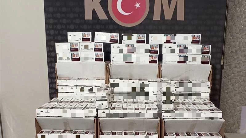 KIRIKKALE’DE 70 BİN ADET MAKARON ELE GEÇİRİLDİ