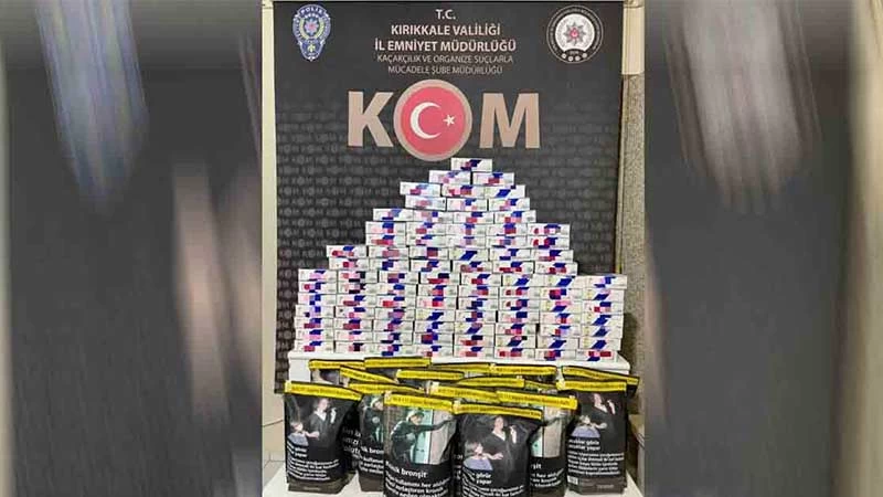 KIRIKKALE’DE SAHTE BANDROLLÜ TÜTÜN ELE GEÇİRİLDİ