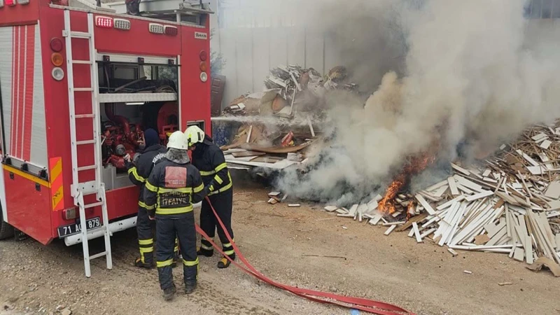 Yahşihan Sanayi Sitesi'nde korkutan yangın!