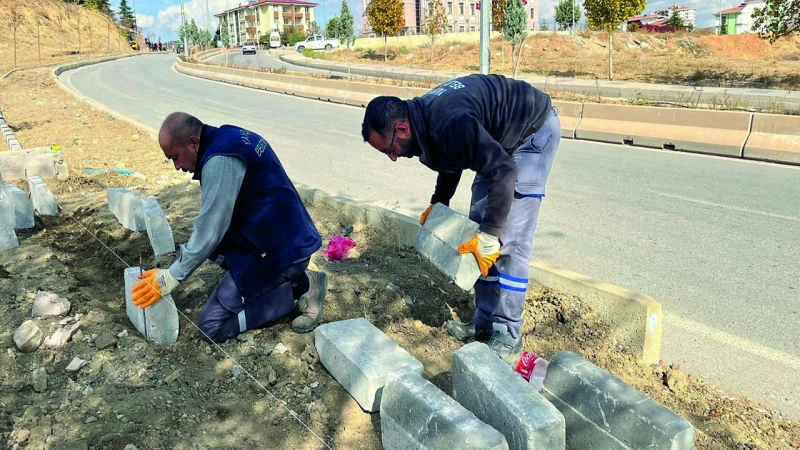 Yahşihan’da Cumhuriyet Caddesi düzenleniyor