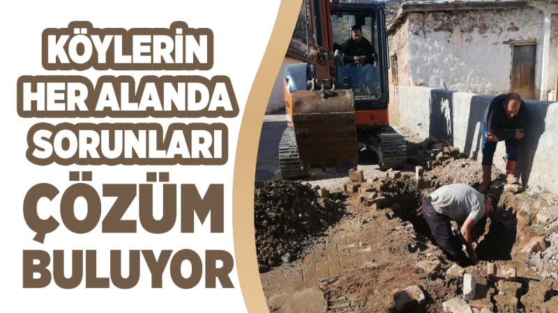 Köylerin her alanda sorunları çözüm buluyor