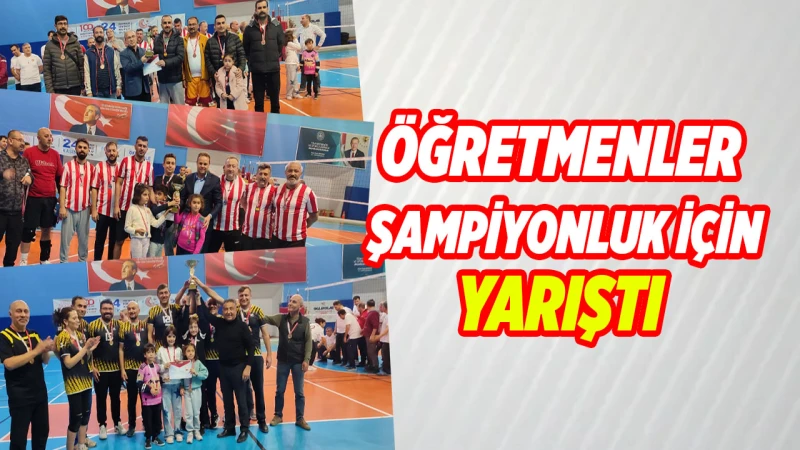 Öğretmenler şampiyonluk için yarıştı
