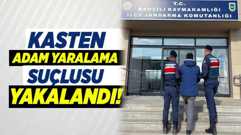 Kasten yaralama suçlusunu jandarma yakaladı!