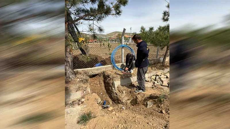 Hacılar Kasabası’nda su hattı yenileniyor