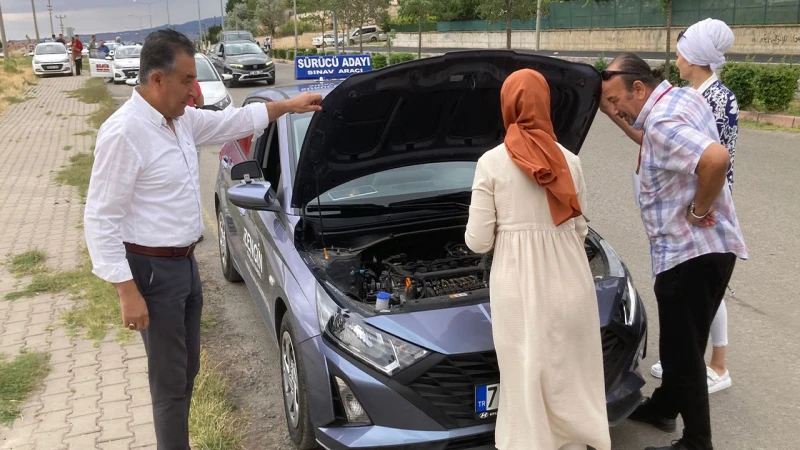 Güney’den motorlu taşıtlar sınav parkuruna ziyaret