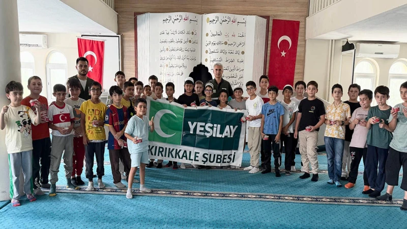 Yeşilay’dan Kur’an Kursu’na ziyaret