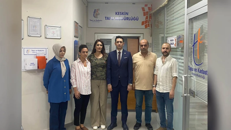 Kaymakam Kayatürk’ten Tapu Müdürlüğü’ne ziyaret