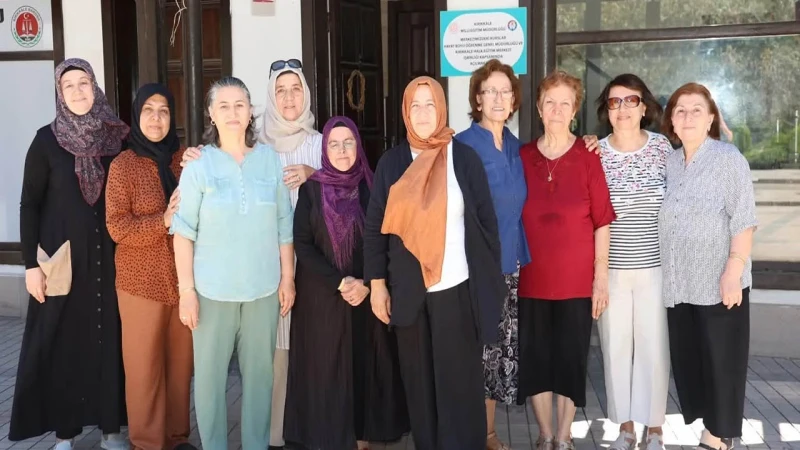 Kırıkkale’de kadınlar bu kursa sanat öğreniyor