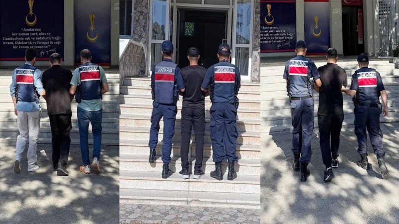 Jandarma aranan 3 şahsı yakaladı!