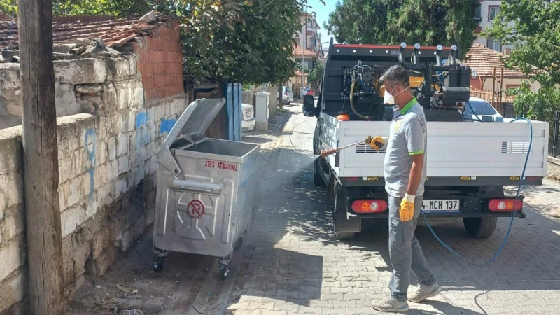 Haşerelere karşı yoğun mücadele