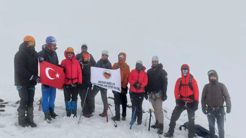 Bozkır Dağcılık, kış eğitimlerini tamamladı