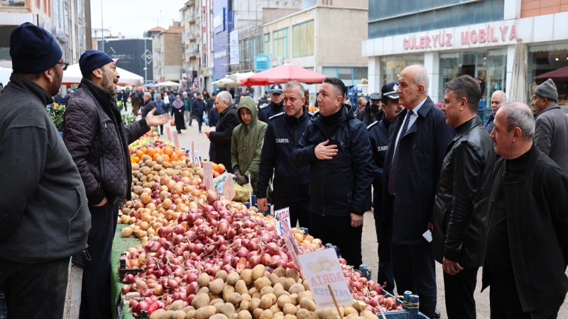 Kırıkkale'de pazarlarda fiyat ve tartı denetimi