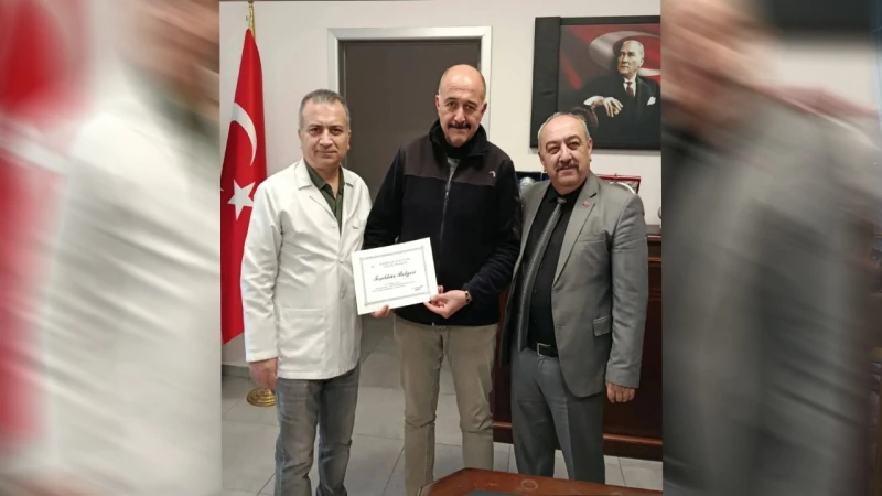 ADSM’de 25 yılını dolduran personele teşekkür belgesi