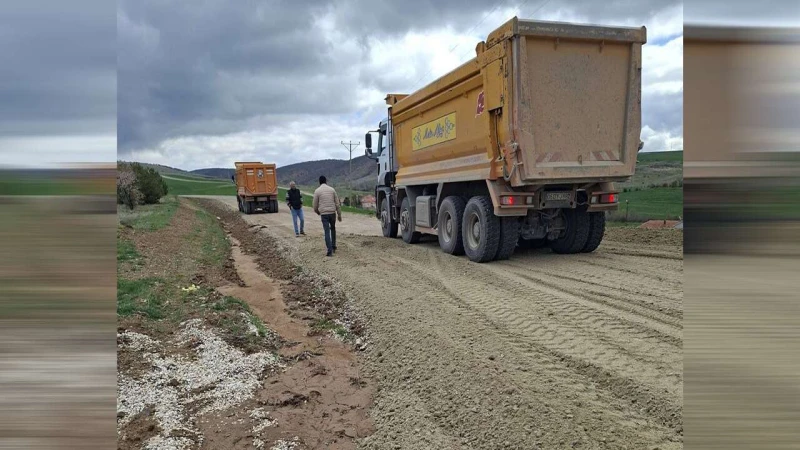 Çipideresi yolunda temel atıldı